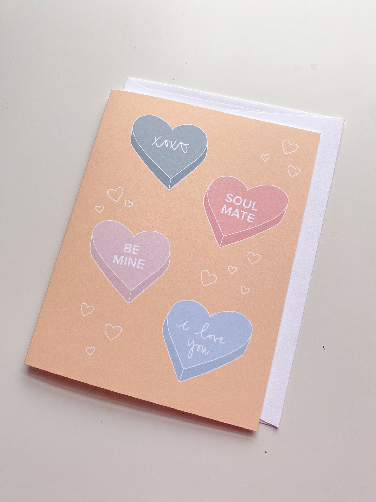 Conversational Hearts Greeting Card