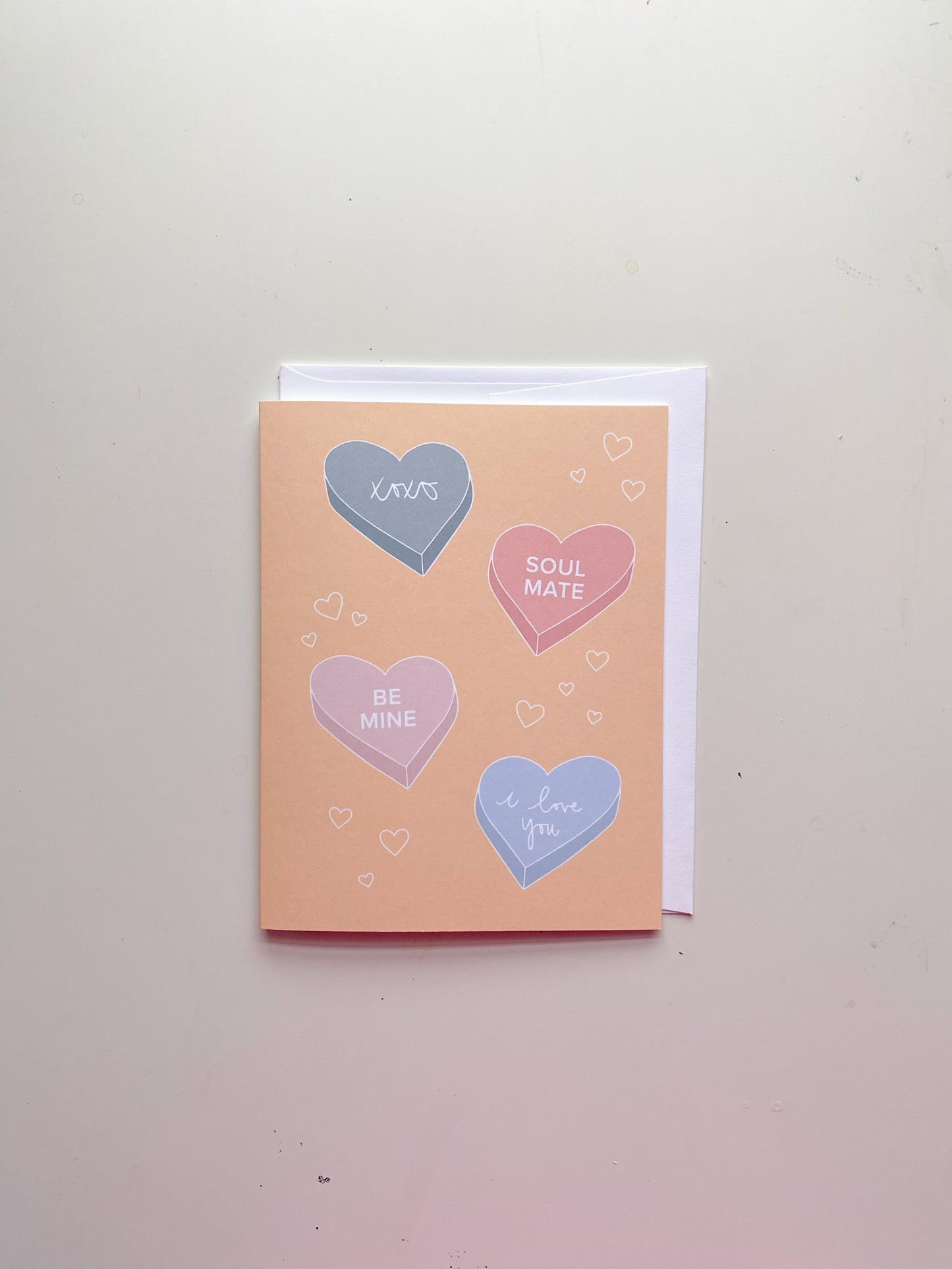 Conversational Hearts Greeting Card