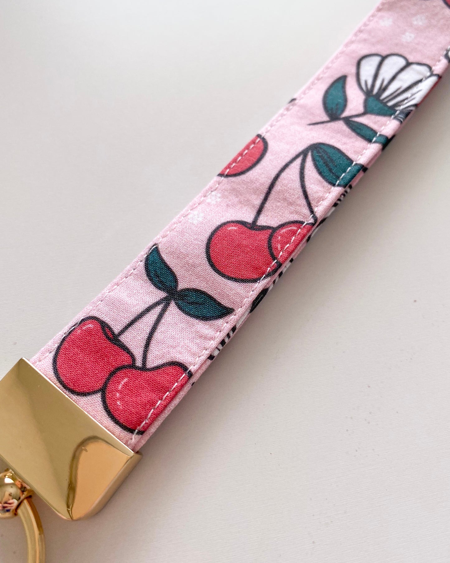 Cherries Key Fob Wristlet