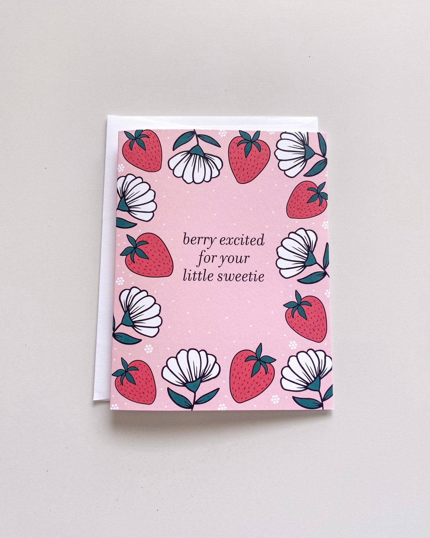 Strawberry Baby Greeting Card