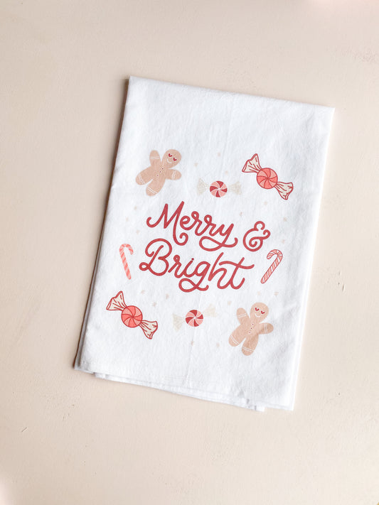 Merry & Bright Tea Towel