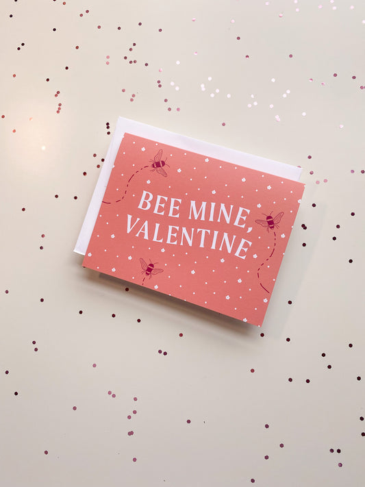 Bee Mine Valentine Greeting Card