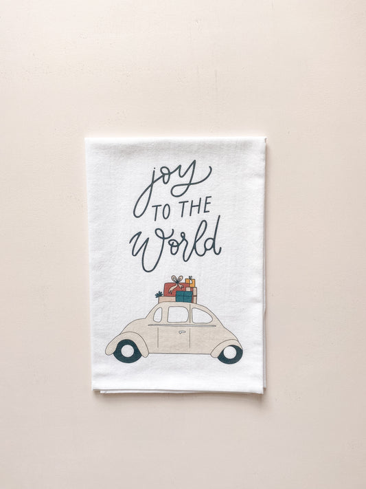 Joy to the World Tea Towel