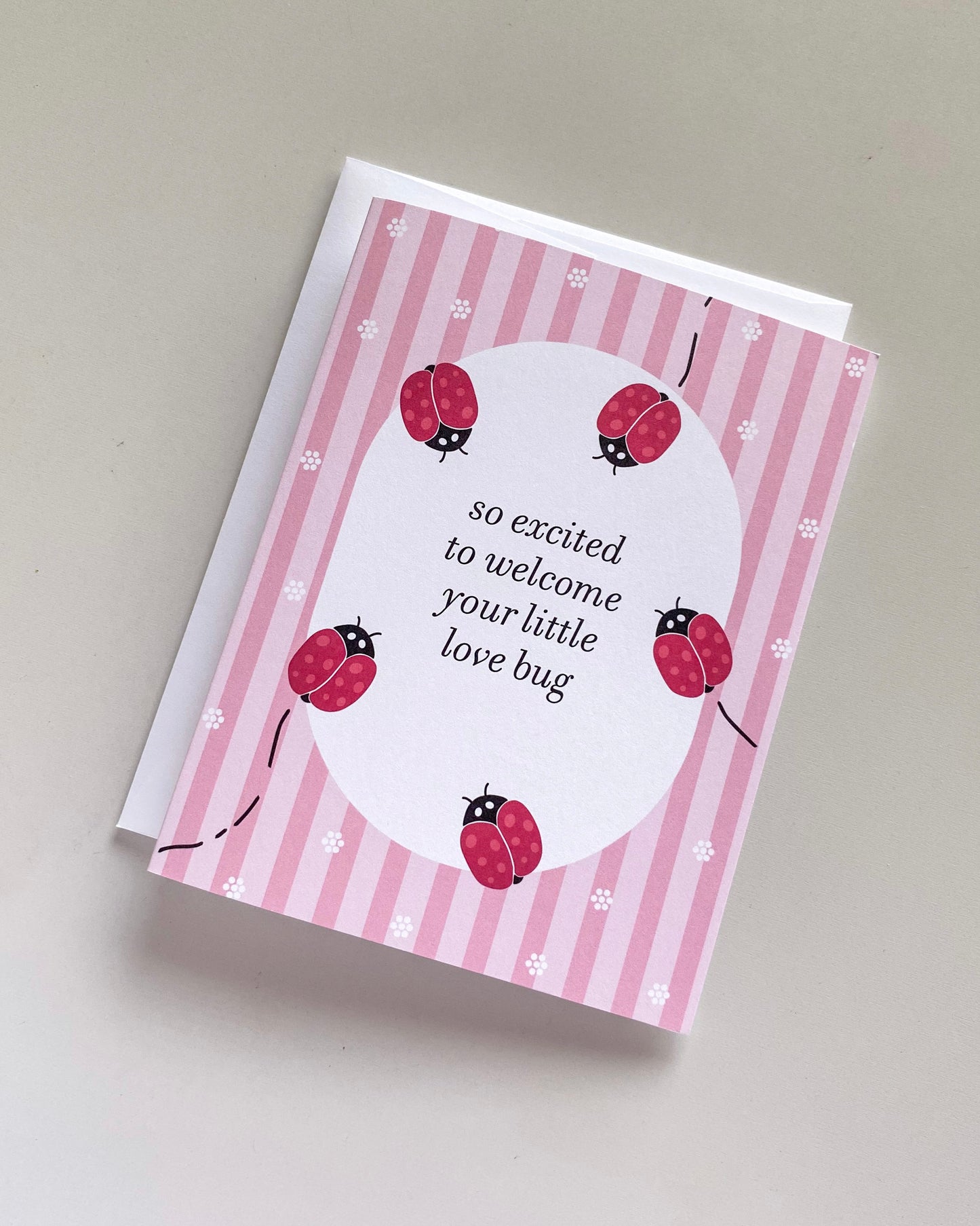 Lovebug Baby Greeting Card