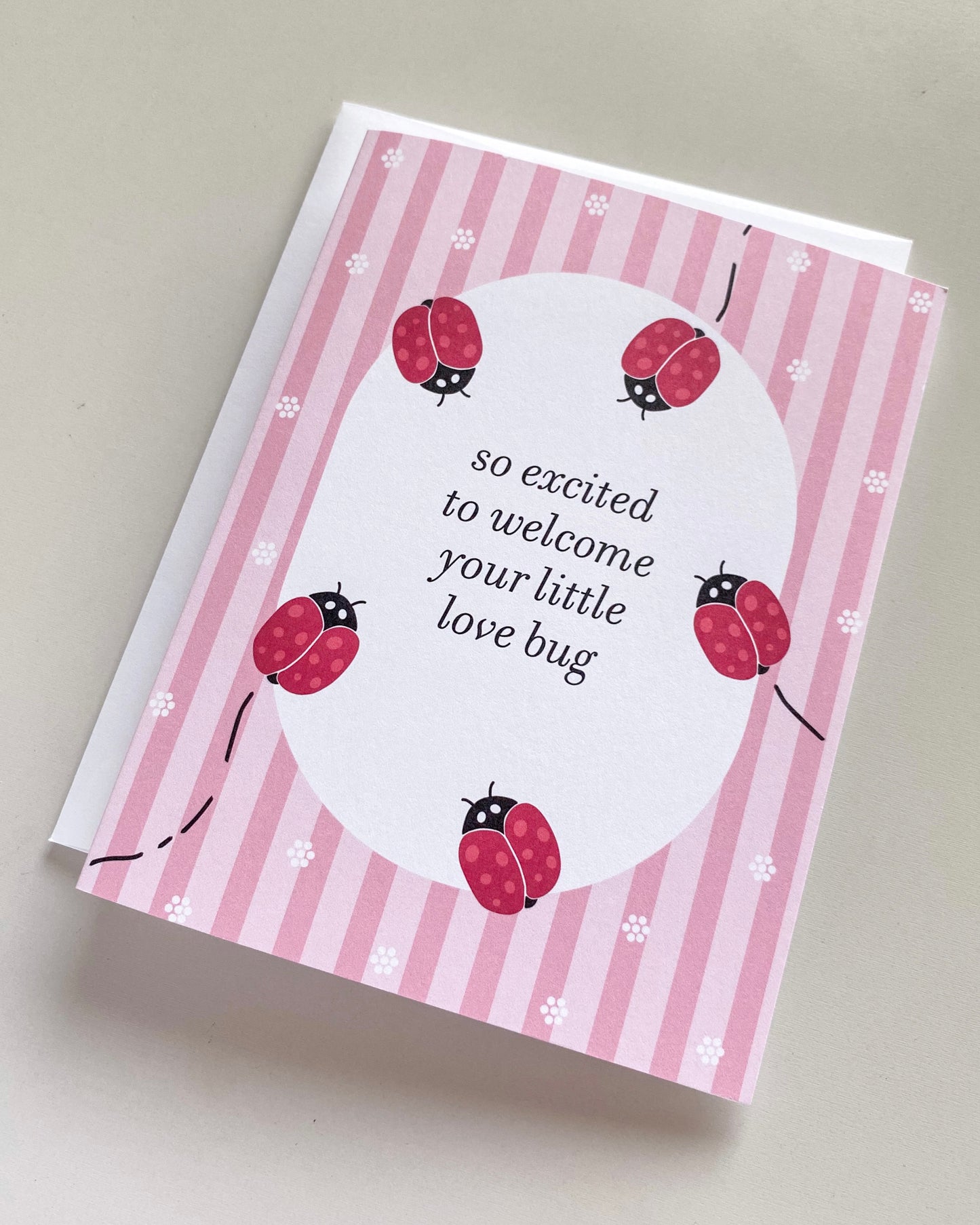 Lovebug Baby Greeting Card