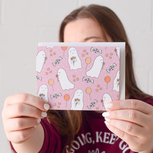 Floral Ghosts Boxed Card Set of 6