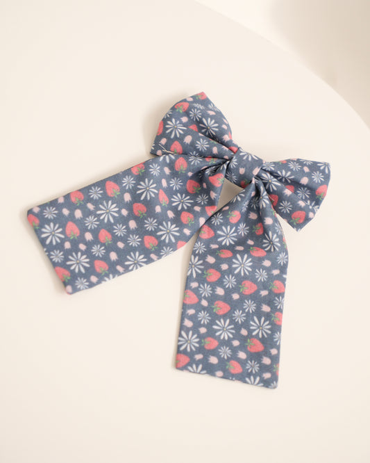 Strawberry Blooms Bow - Kids