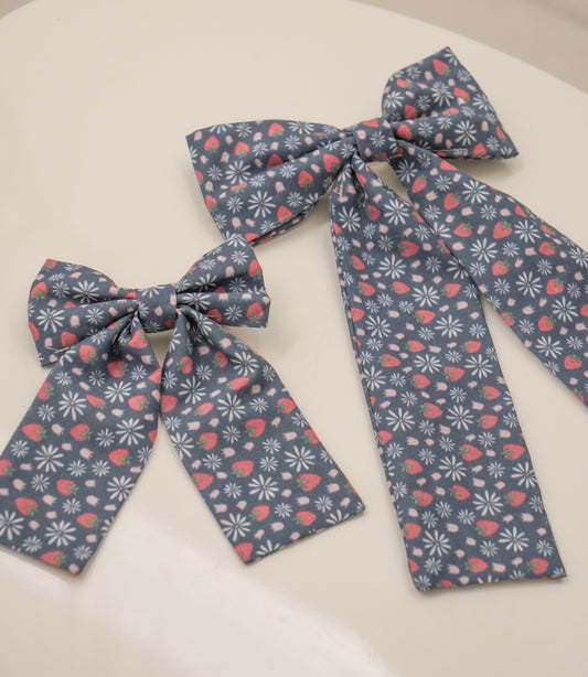 Strawberry Blooms Mommy & Me Bow Bundle