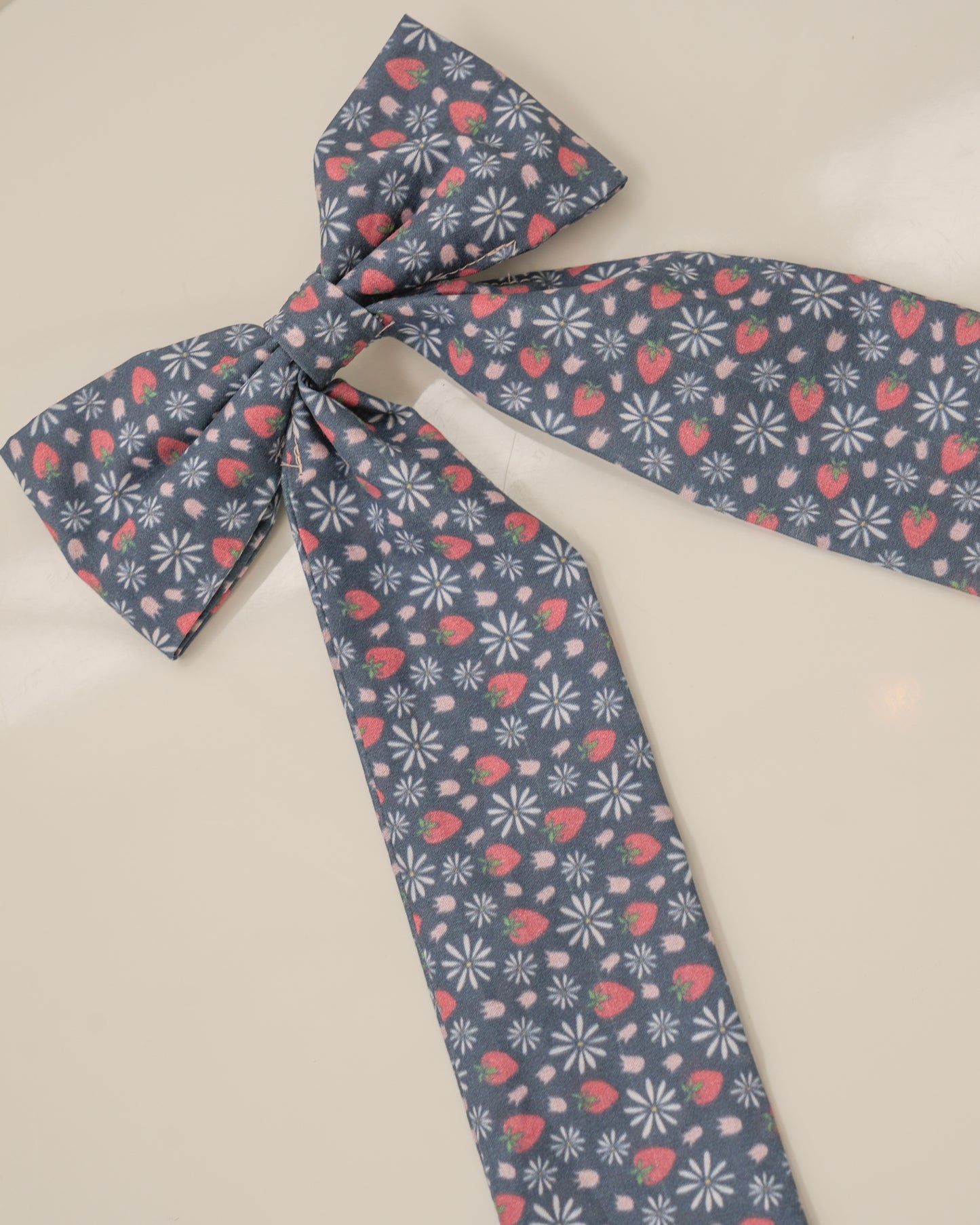 Strawberry Blooms Bow - Adult