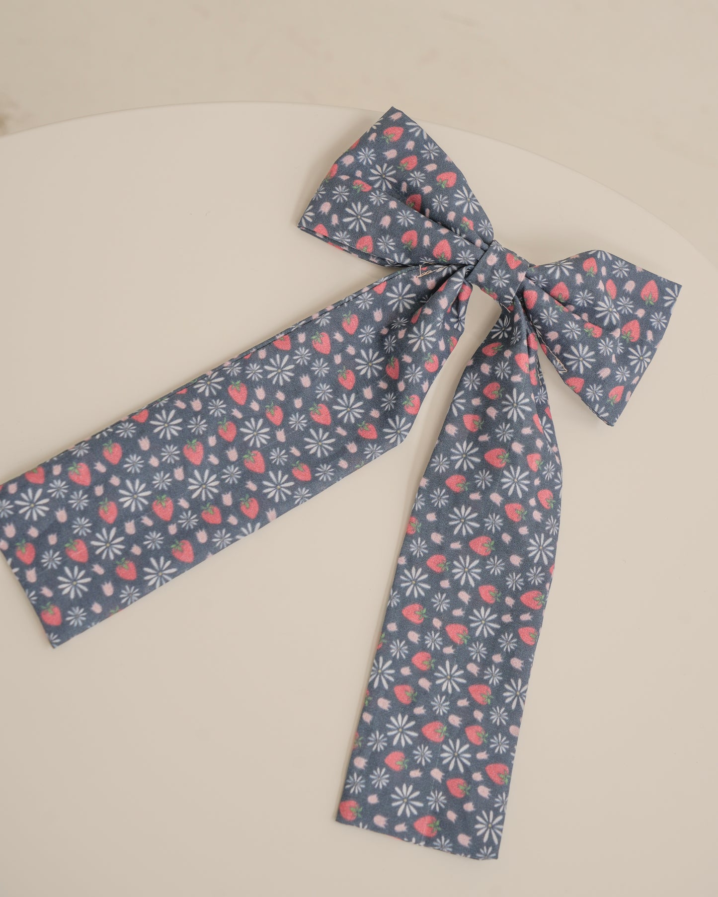Strawberry Blooms Bow - Adult