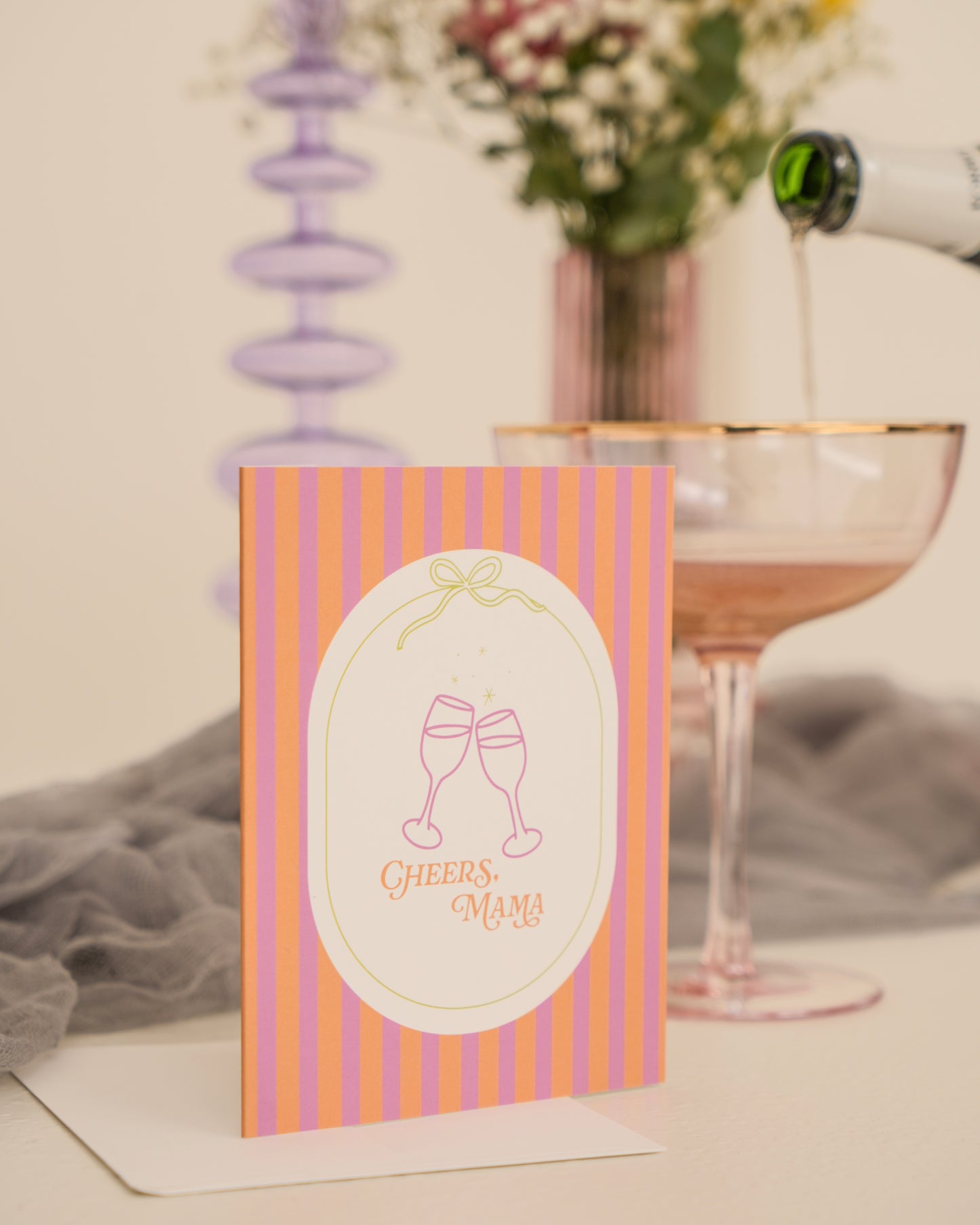 Cheers Mama Greeting Card