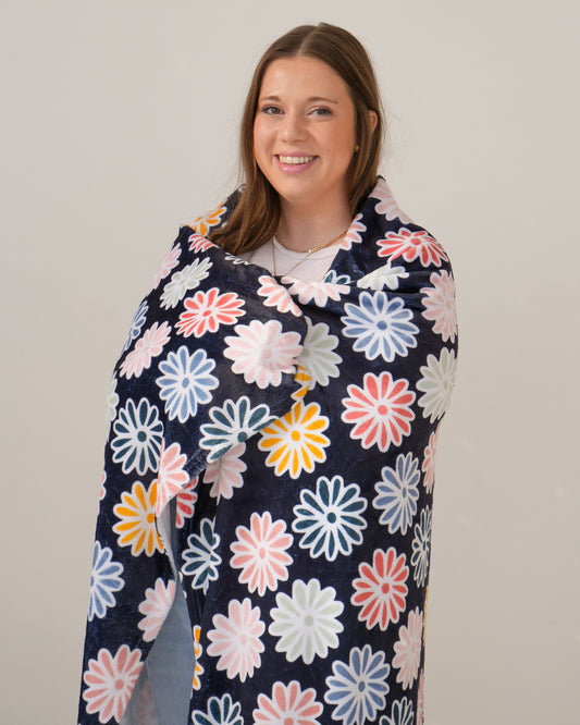 Colorful Daisy Soft Blanket