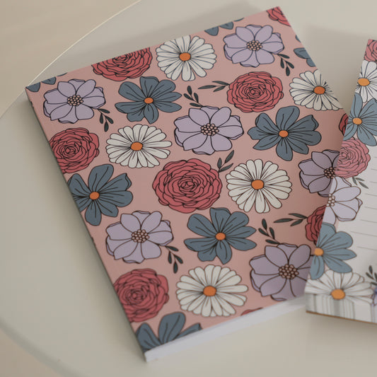 Marie Floral Lined Notebook