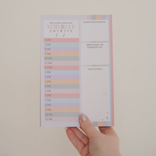 Daily Schedule Notepad