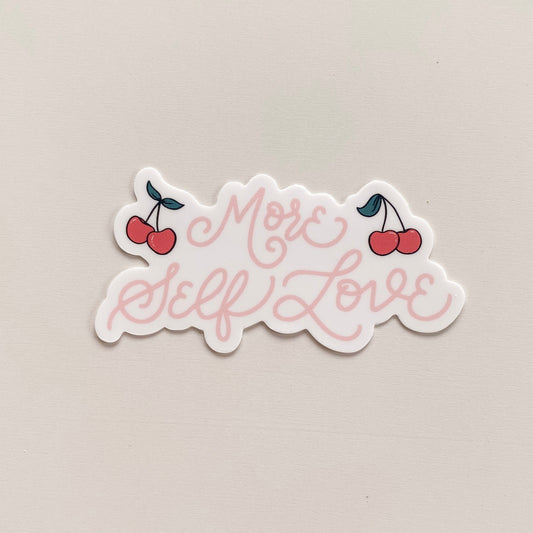 More Self Love Cherries Sticker