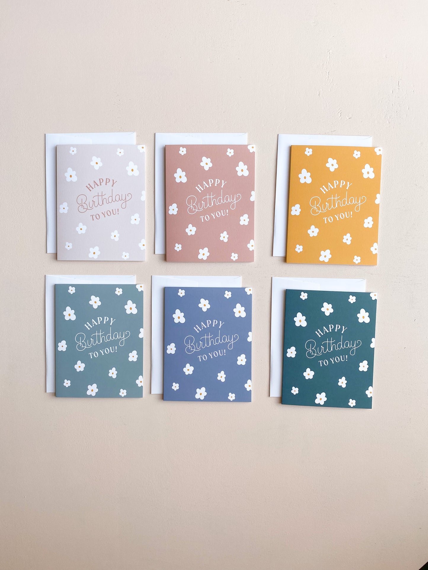 Daisy Birthday Boxed Card Set of 6