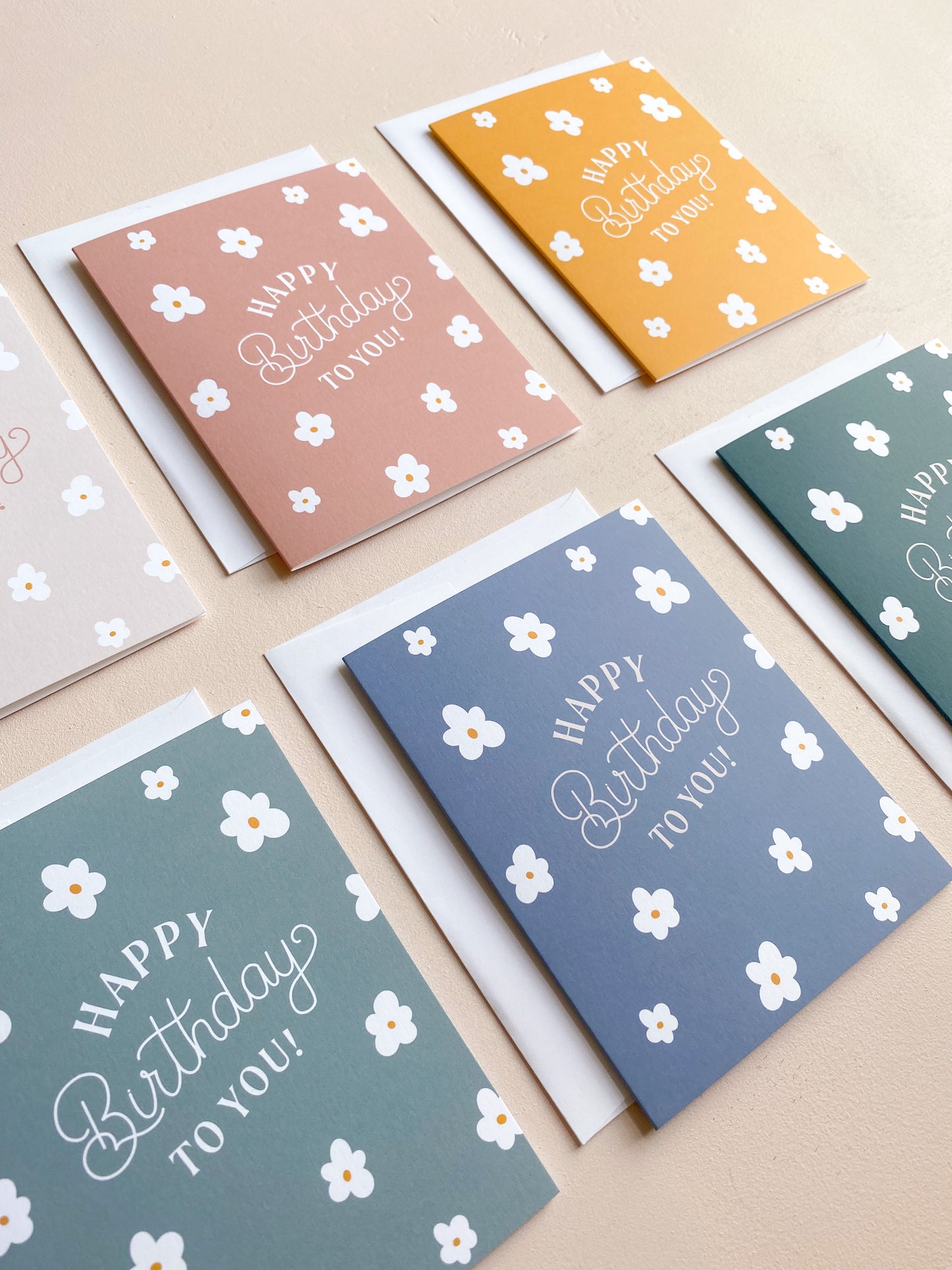 Daisy Birthday Boxed Card Set of 6