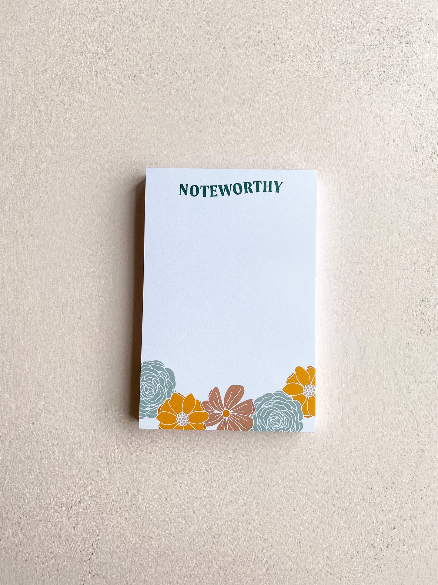 Noteworthy Floral Notepad