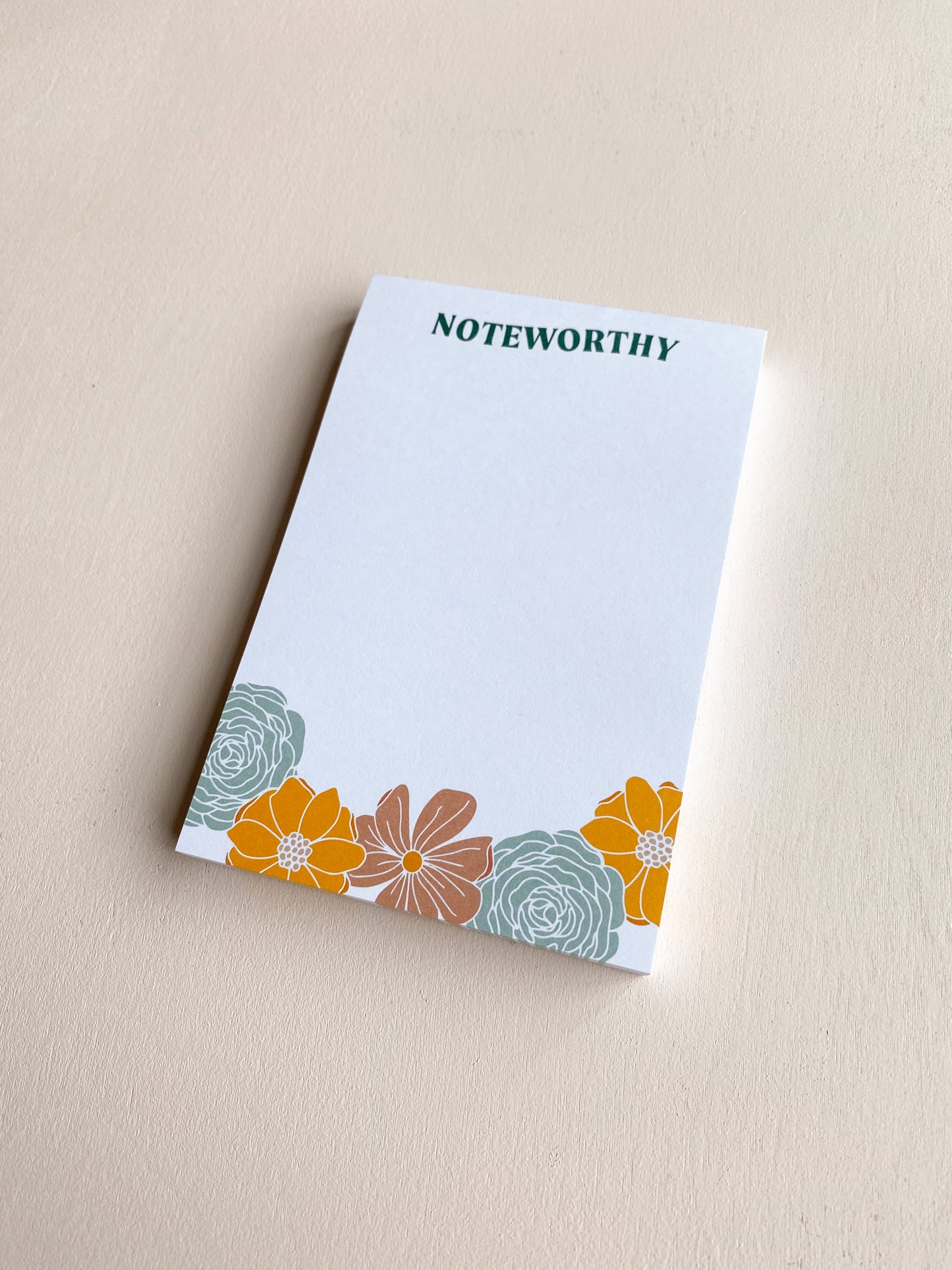 Noteworthy Floral Notepad