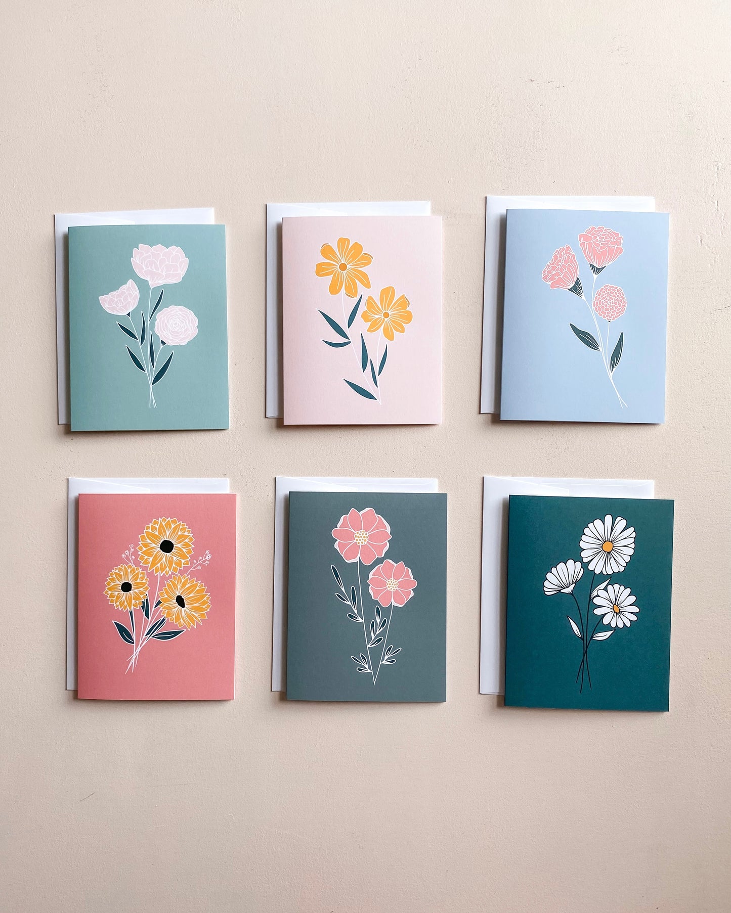 Flower Garden Boxed Card Set of 6